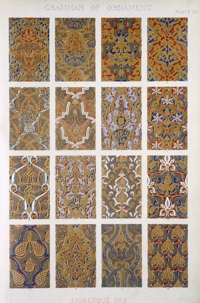 Moresque Nr. 3, Tafel XLI, aus 